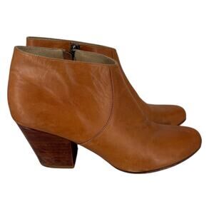 Fortress Of Inca Leather Ankle Boots Womens Size 10 Western Boho Brown